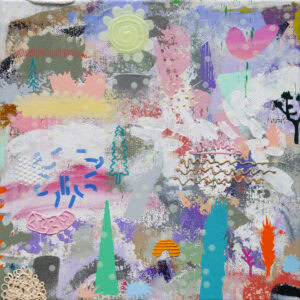 Art Lover No. 175, 40x40cm, acrylic on canvas, 2025 by Vuk Vuckovic