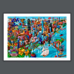Čikago, print na papiru 70x100cm