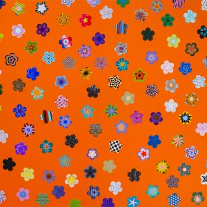 Flower Power, 150x215cm, akrilne boje na platnu, 2023