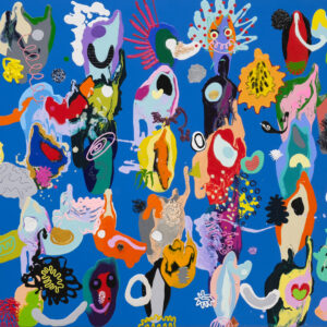 Melting Point, 70 x 100cm, akrilne boje na platnu, 2024