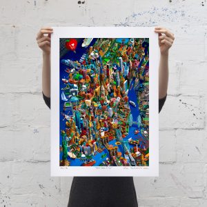 Njujork, print na papiru 50x70 cm - Uzbudljivi gradovi, Vuk Vučković